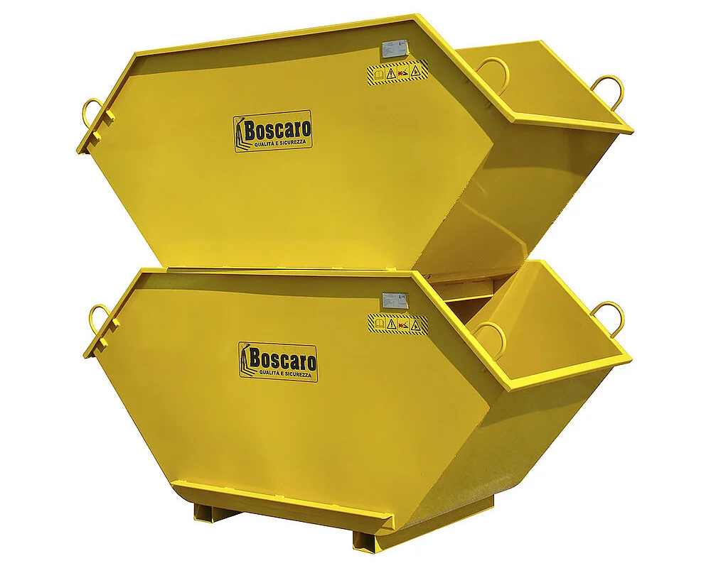 Benna per rifiuti sovrapponibile