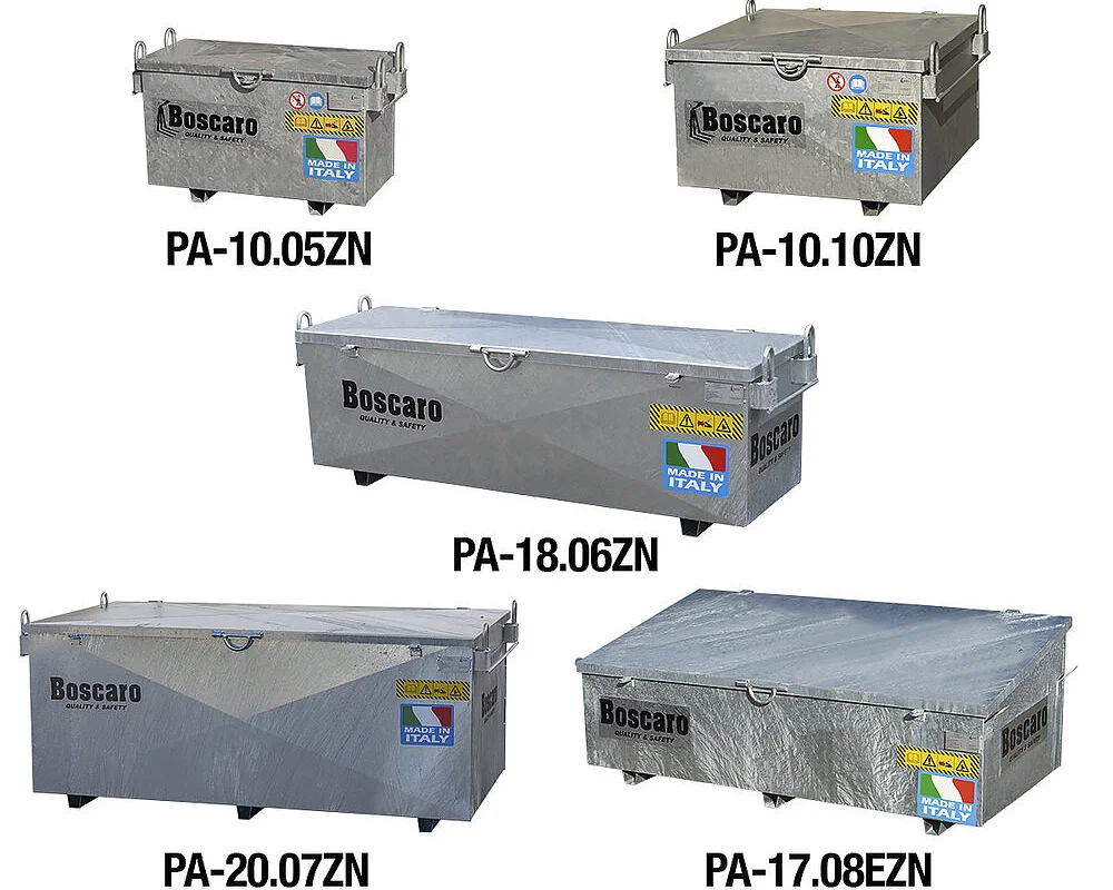 Cassone porta attrezzi zincato